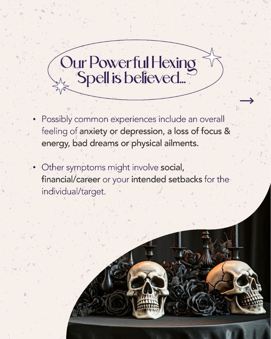 Magickal Hexing & Cursing Spell