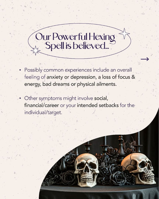 Magickal Hexing & Cursing Spell