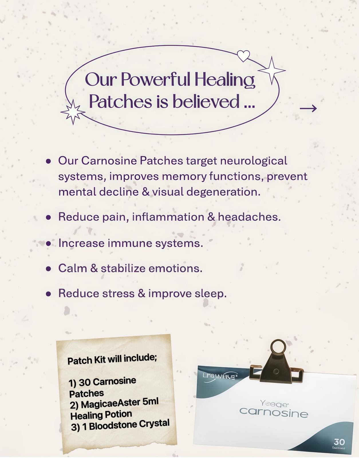 Magickal Memory Booster & Repair Patch Kit