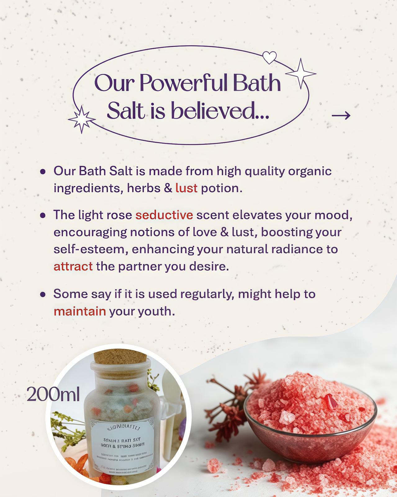 Magickal Charm & Lust Bath Salt