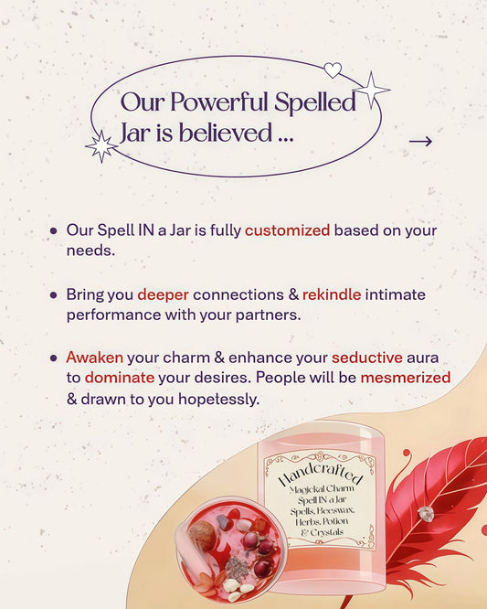 Magickal Charm & Lust Spell IN a Jar