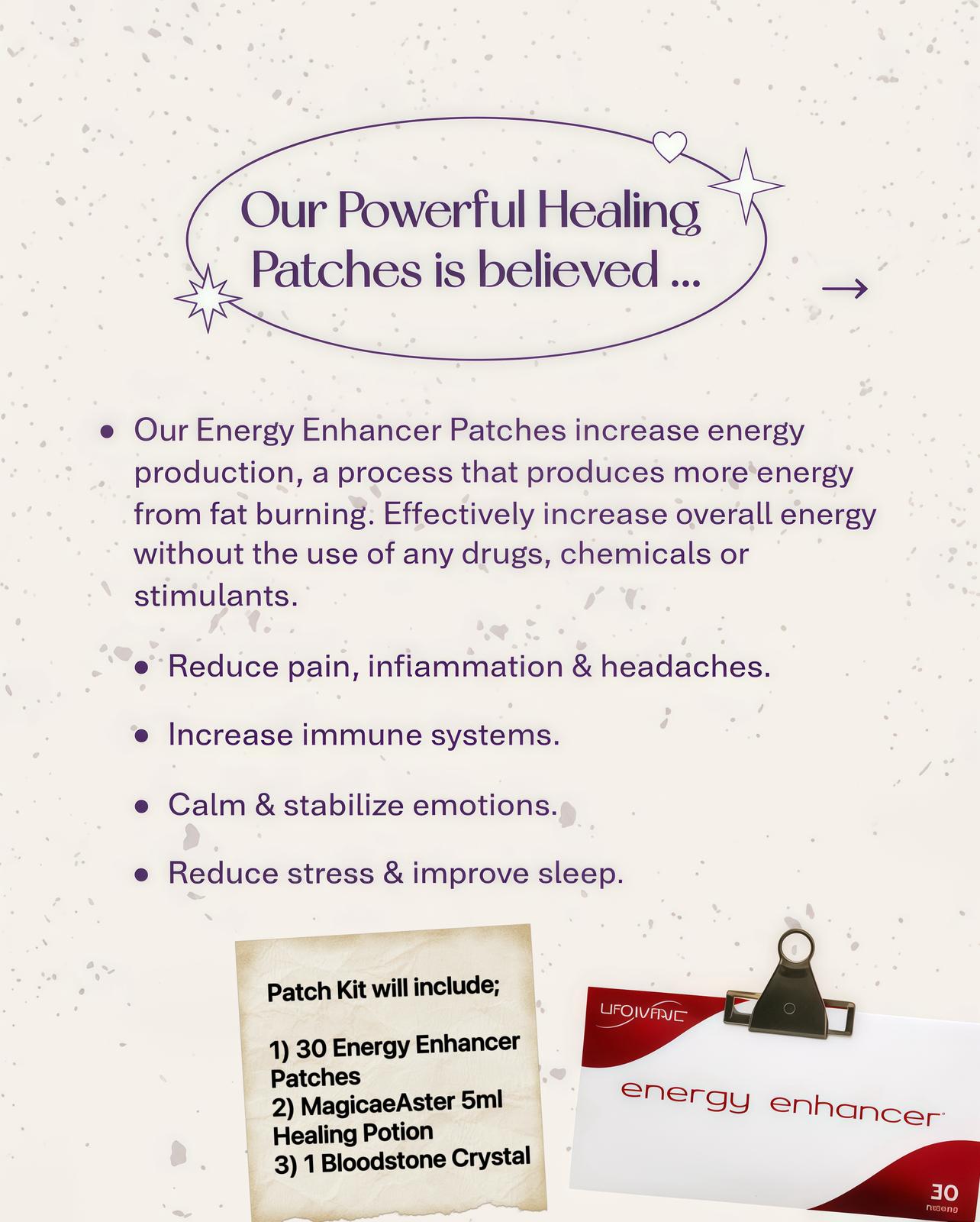 Magickal Energy Booster Patches Kit