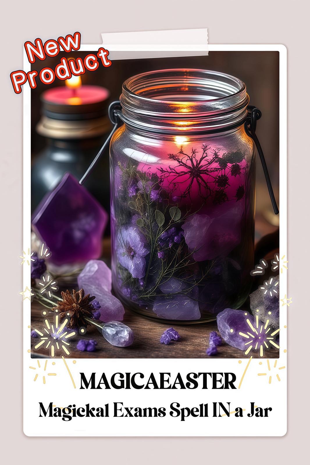 Magickal Exams Spell IN a Jar