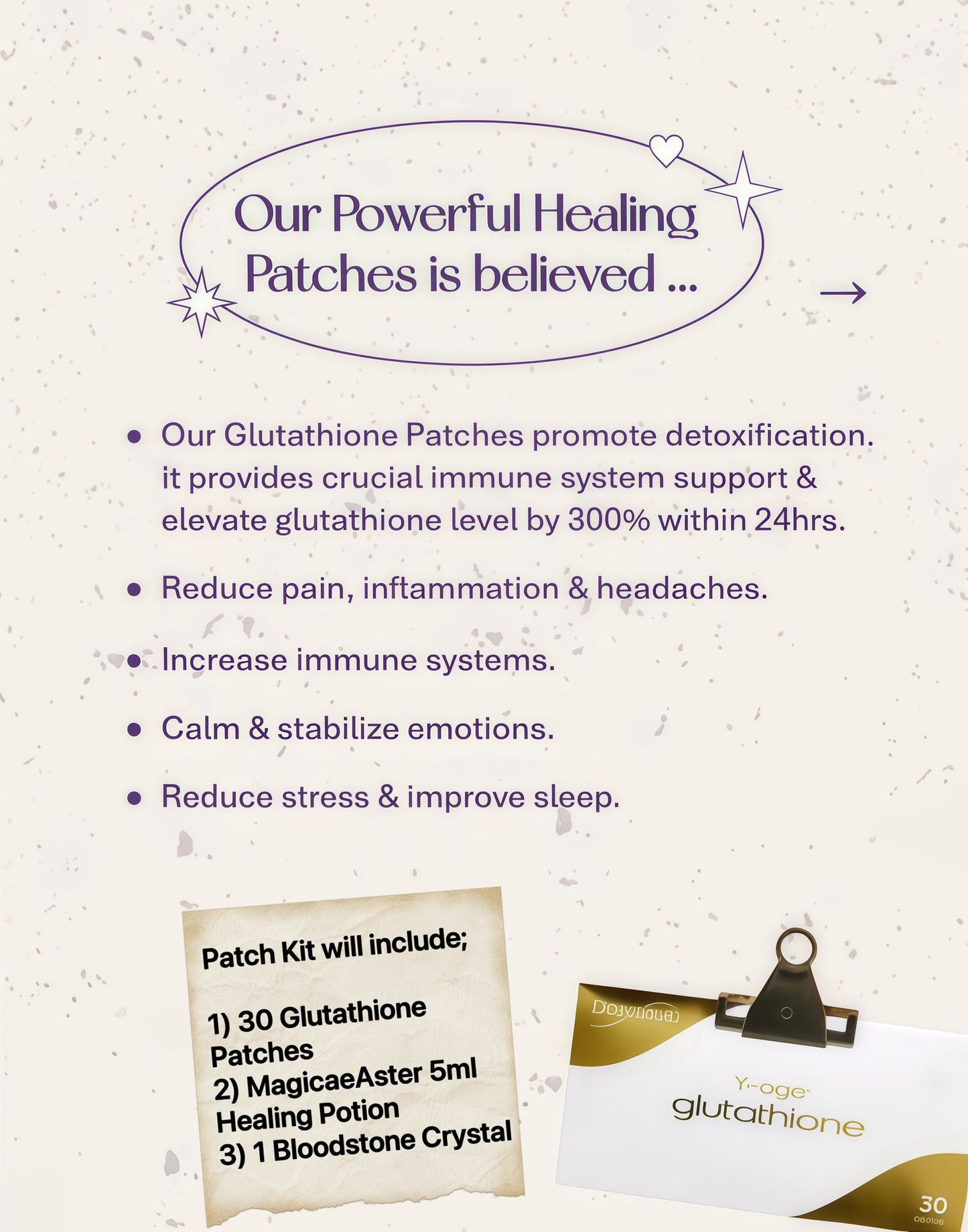 Magickal Immune Booster & Whitening Patch Kit