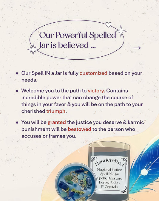 Magickal Justice Spell IN a Jar