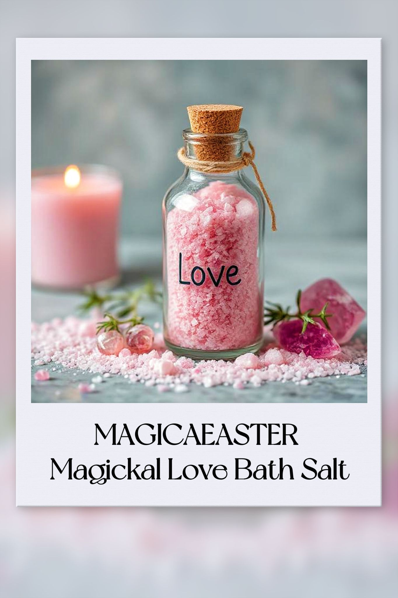 Magick Love and Attraction Spelled Bath Salt