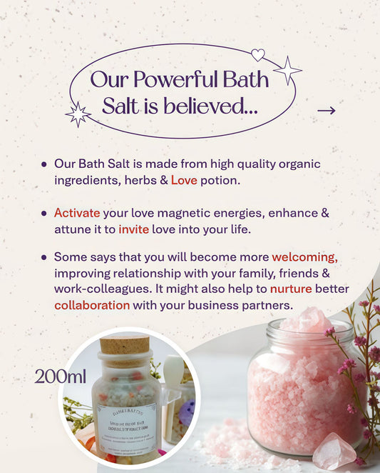 Magick Love and Attraction Spelled Bath Salt
