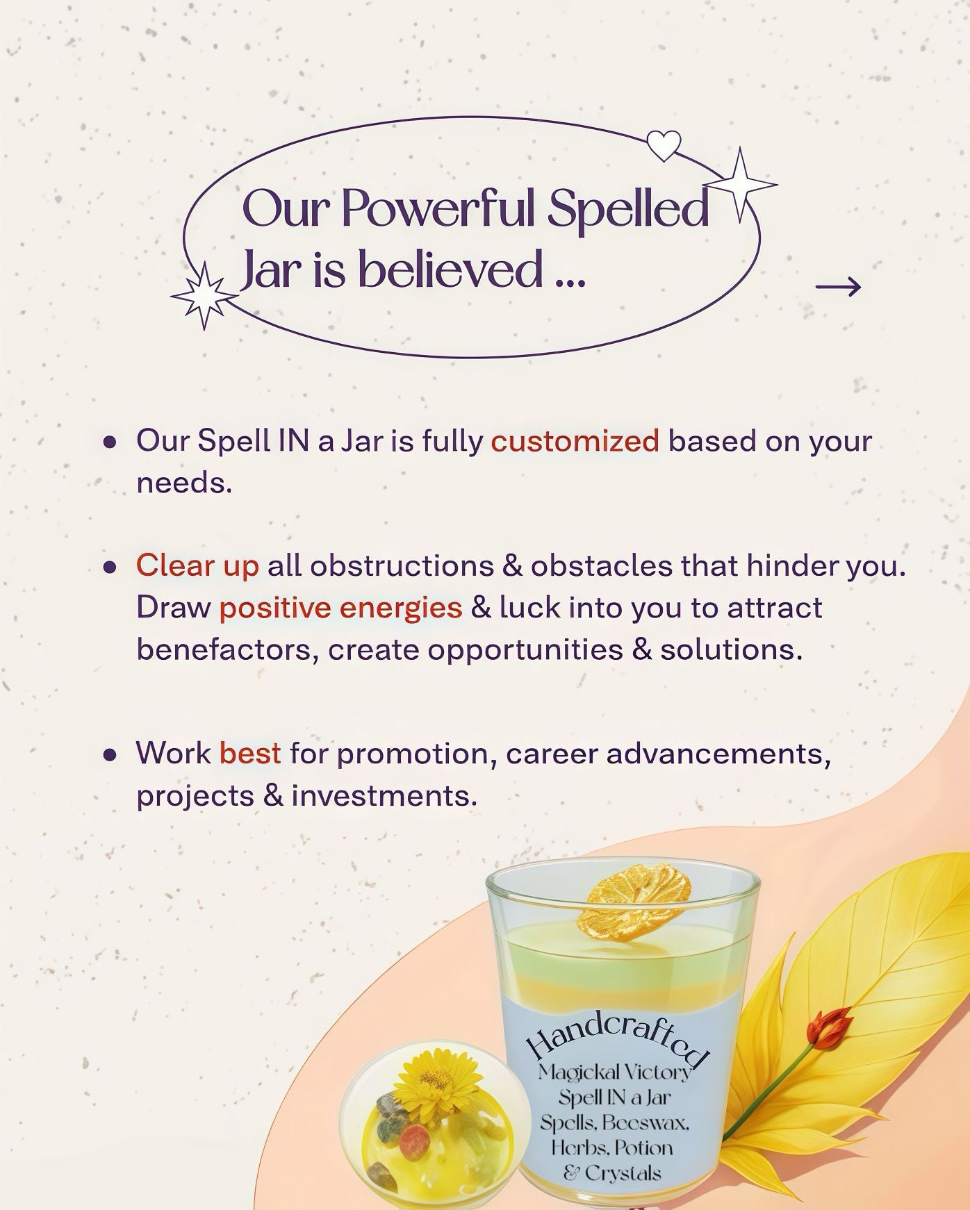 Magickal Victory Spell IN a Jar