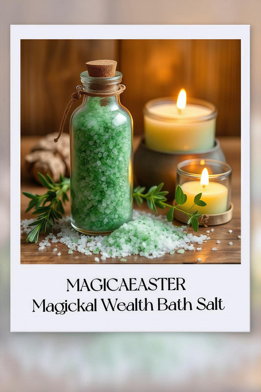 Magick Wealth and Luck Spelled Bath Salt