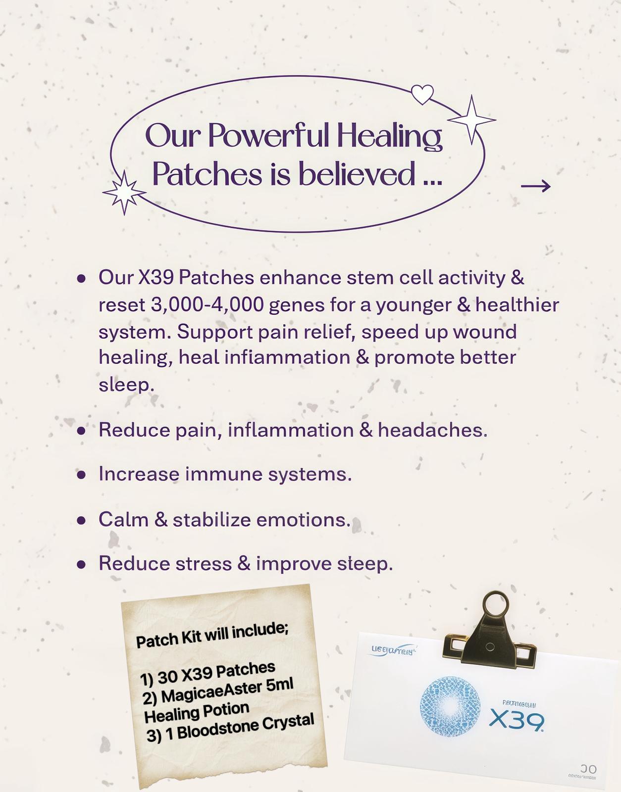 Magickal Healing & Anti-Aging Patch Kit