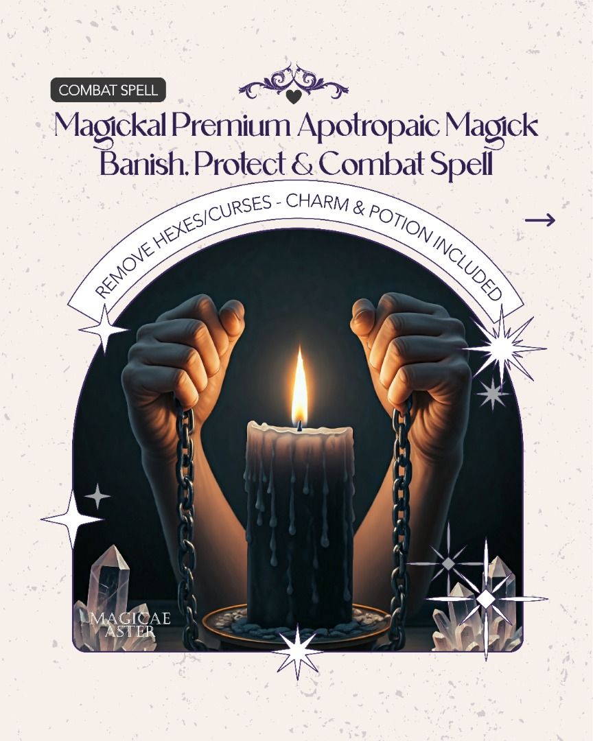 Magickal Premium Banish, Protect & Combat Spell