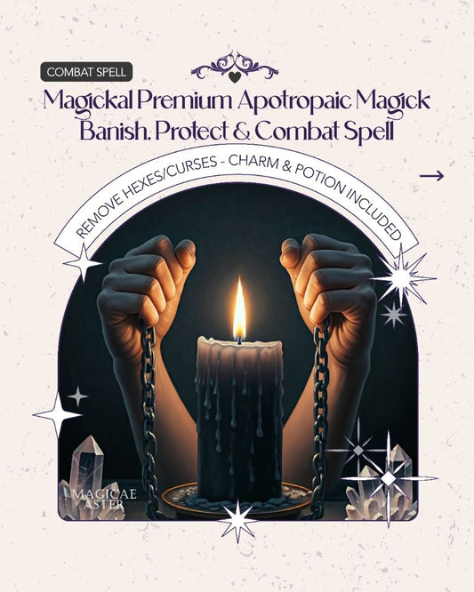 Magickal Premium Banish, Protect & Combat Spell
