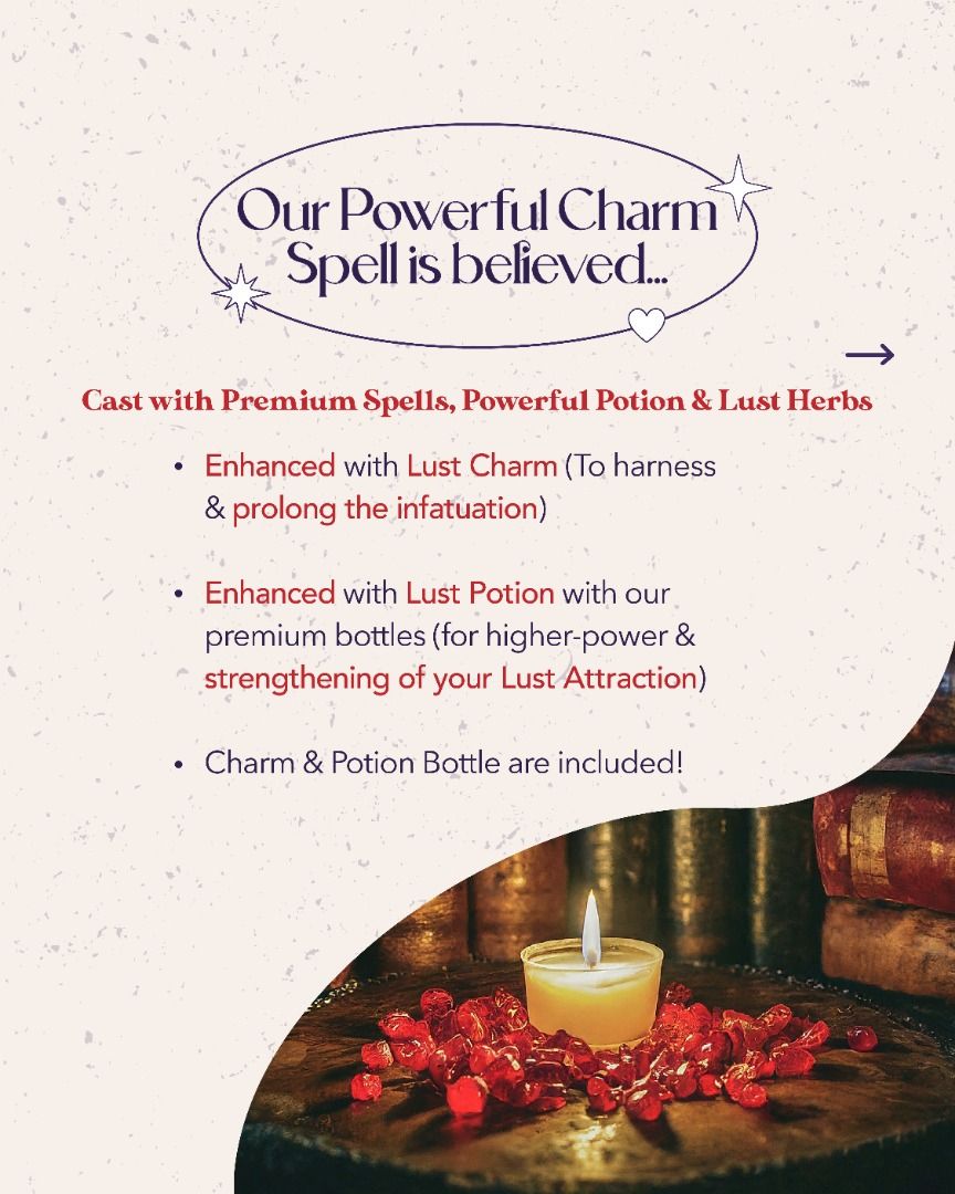Magickal Premium High-Powered Seduction & Obsession Charm Spell