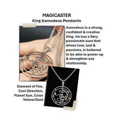 Powerful Magickal Asmodeus Pendants