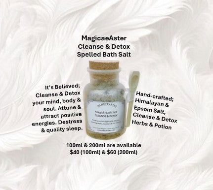 Magick Cleanse and Detox Spelled Bath Salt