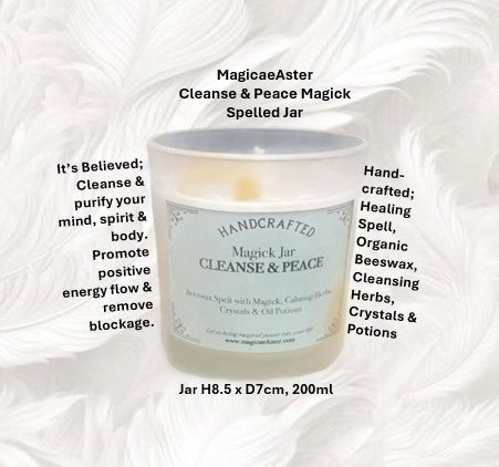 Cleanse and Peace Magick Spelled Jar