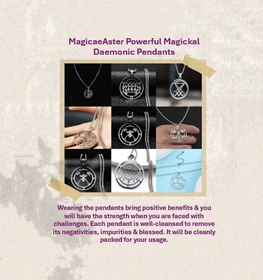 Powerful Magickal Asmodeus Pendants