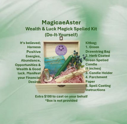 Wealth and Luck Magick Spell Kit (Do-It-Yourself)