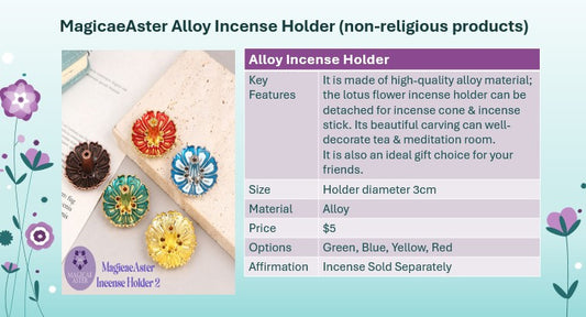 Alloy Incense Holder (non-religious products)