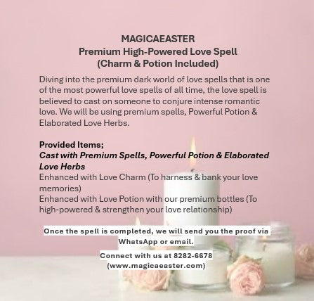 Magickal Premium High-Powered Love Spell (Charm & Potion Included)