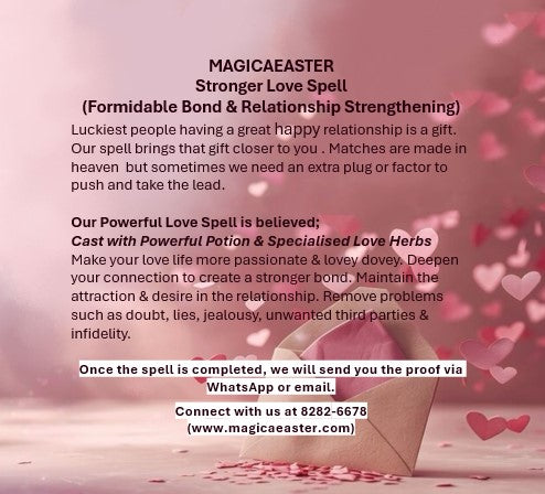 Magickal Stronger Love Spell (Formidable Bond & Relationship Strengthening)