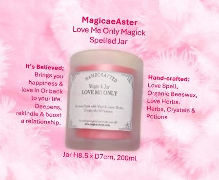 Love Me Only Magick Spelled Jar