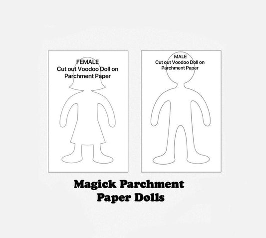 Magick Parchment Paper Voodoo Dolls