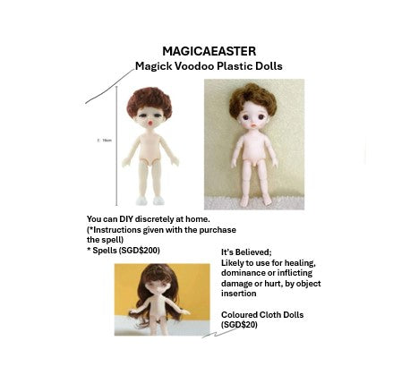 Magick Plastic Voodoo Dolls