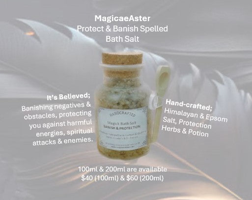 Magick Protect and Banish Spelled Bath Salt