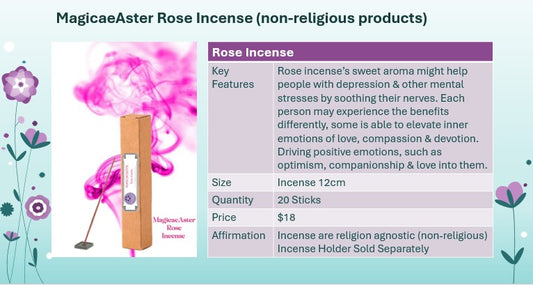 Rose Incense (non-religious products)