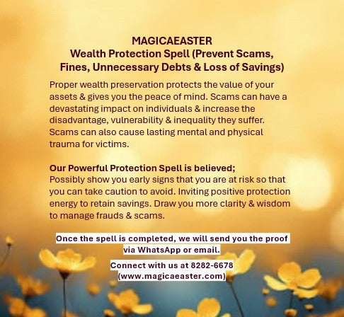 Magickal Wealth Protection Spell (Prevent Scams, Fines, Unnecessary Debts & Loss of Savings)