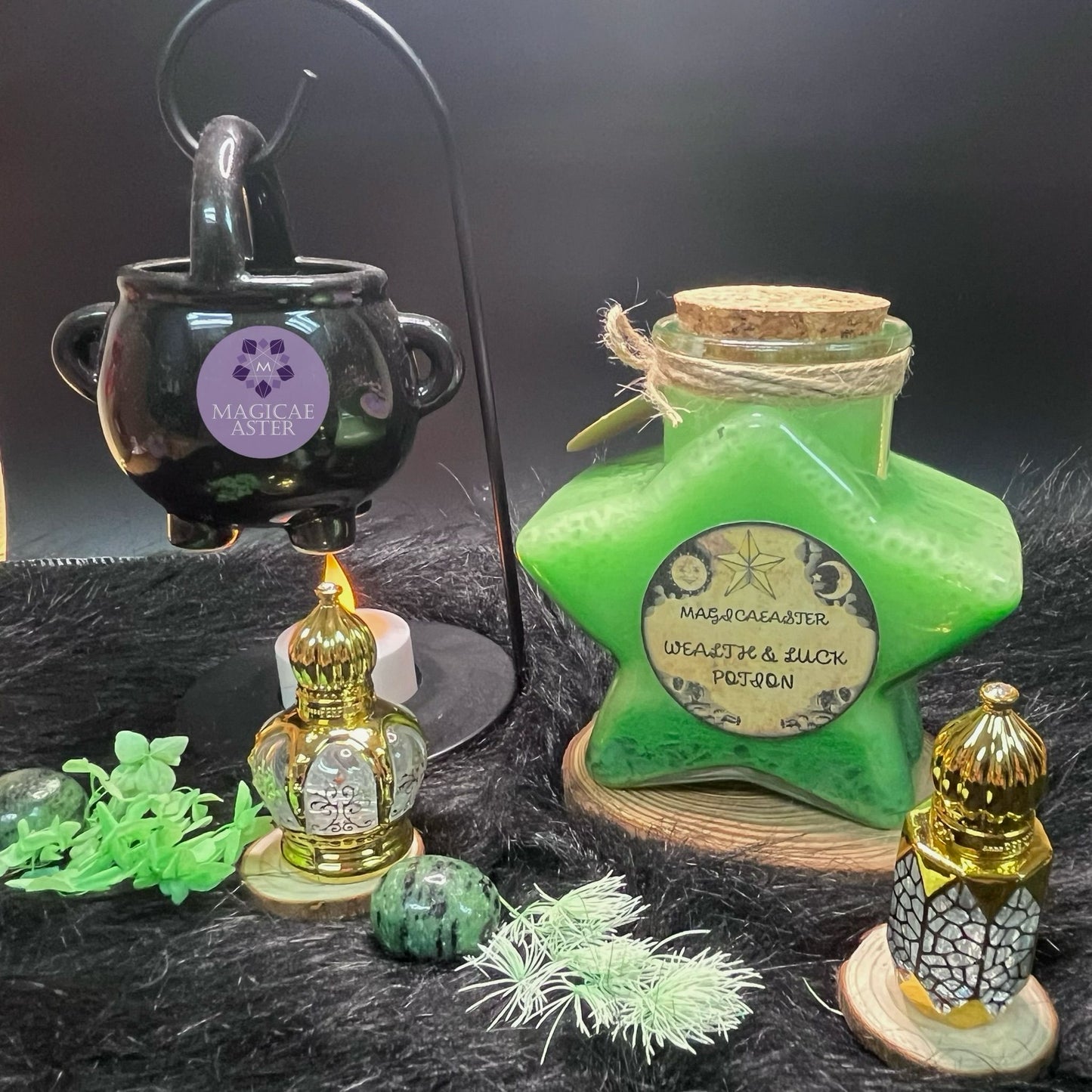 Wealth and Luck Magick Spelled Potion