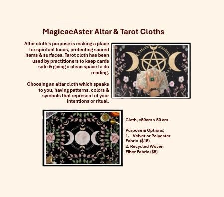 Magick Altar and Tarot Cloths