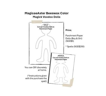 Magick Parchment Paper Voodoo Dolls